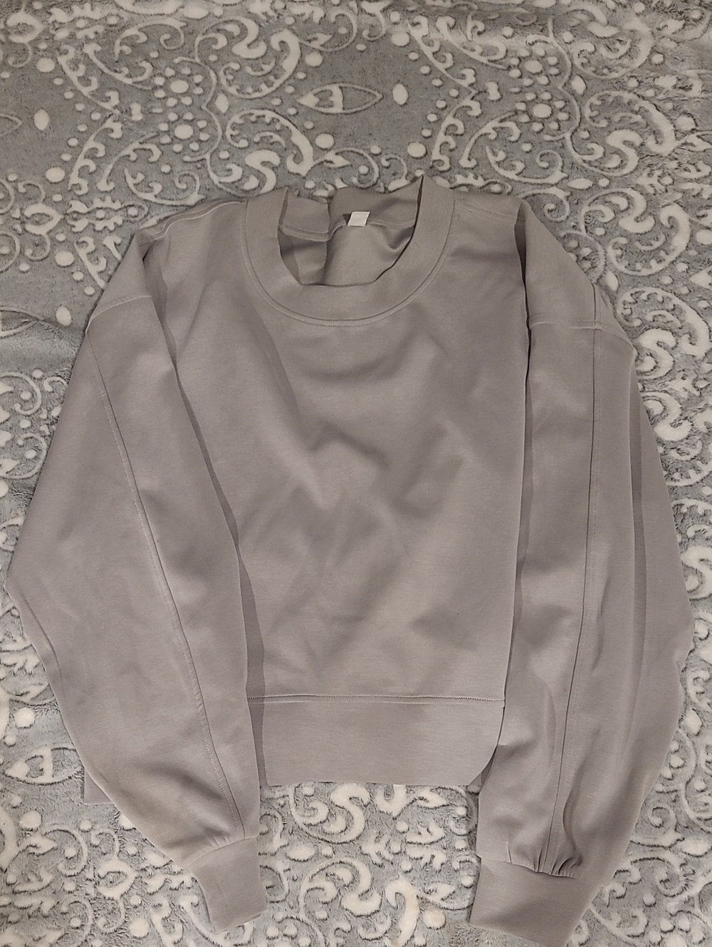 Light Gray Crewneck Comfy Pullover